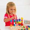 Interactive Stacks Blocks Puzzle Game Montessori Wooden Beads Sequencing Toy  Parent Child