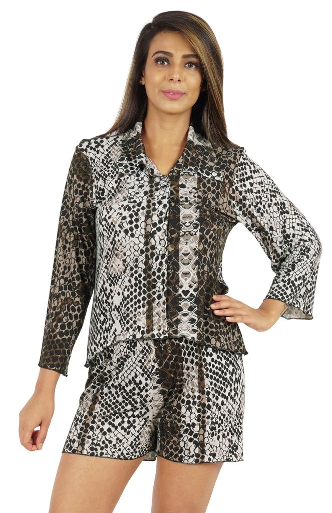 Phagun Printed Loungewear Set For Women 2 Piece Nightwear Cotton Top &