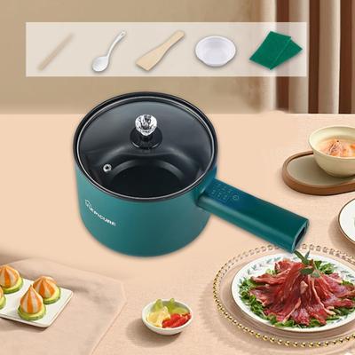 Olla Eléctrica 1.8L Sartén para Pasta Bistec Avena Ramen Huevos