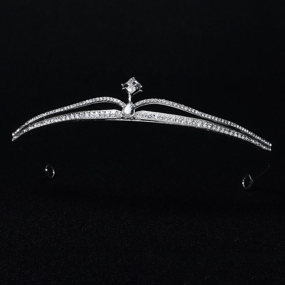 Korean new hair accessories bridal crown, exquisite and simple wedding dress, headdress, dinner, catwalk, headband, photography and makeup crown