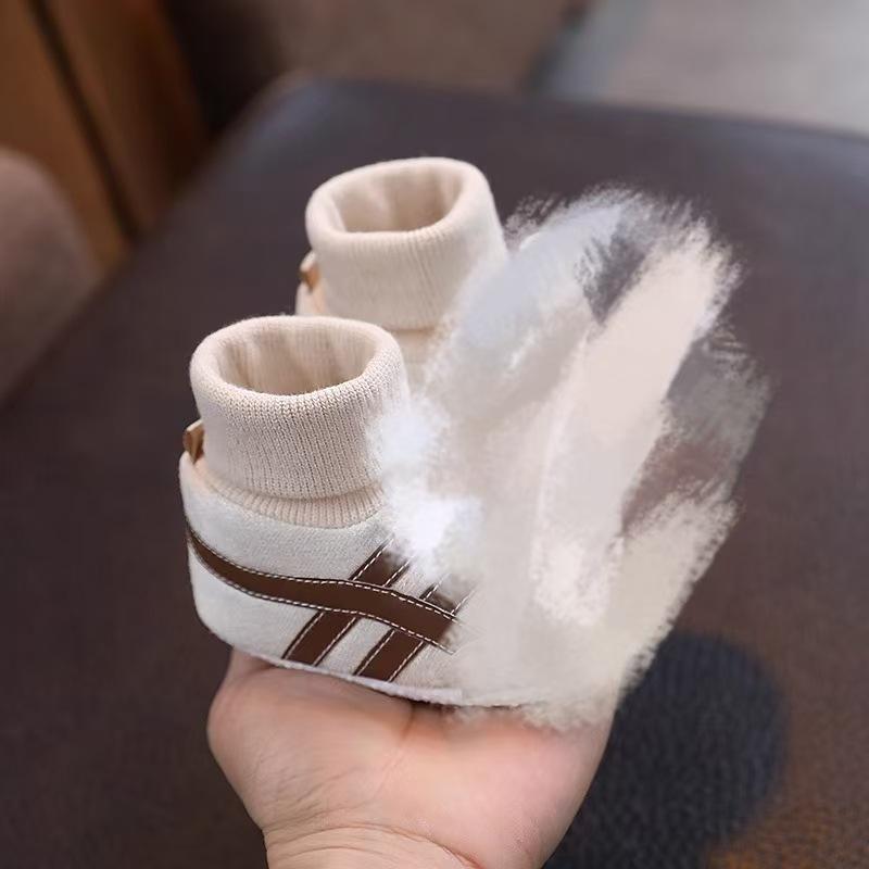 Soft Sole First Walker Non-Slip Cotton Baby Shoes for 6-12 Months