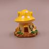 1pc Mushroom House Resin Statue Ornament, Available In Four Colors, Suitable for Moss, Potted Plants, and Tabletop Ornaments
