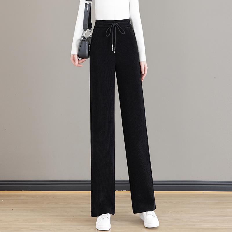 Woodpecker Women's High-Waist Fleece Lined Wide-Leg Pants Autumn/Winter 2025