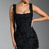 1011 Sommer Neu Europäisch und Amerikanisch Sexy Quadratischer Ausschnitt Blume Schlank Sexy Mode Ärmellos Träger Hosenträger Kleid