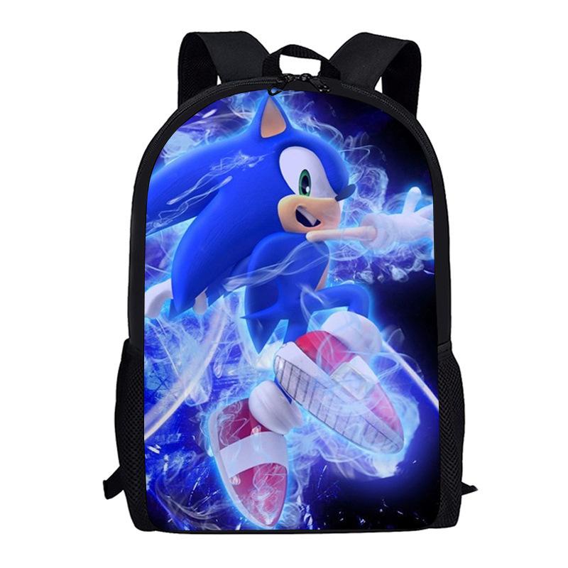 Sonic Kid, Elementary School Bag Children, Animation Cartoon Backpack