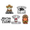3-8pcs/set Animal Enamel Pins Custom Frog Panda Cat Goose Brooches Lapel Badges Clothes Jewelry Gift for Kids Friends