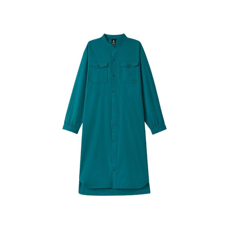 Skechers Classic Series Skin-Friendly Comfortable Versatile Long Sleeve Dress Women dresses L125W060-03K7 4