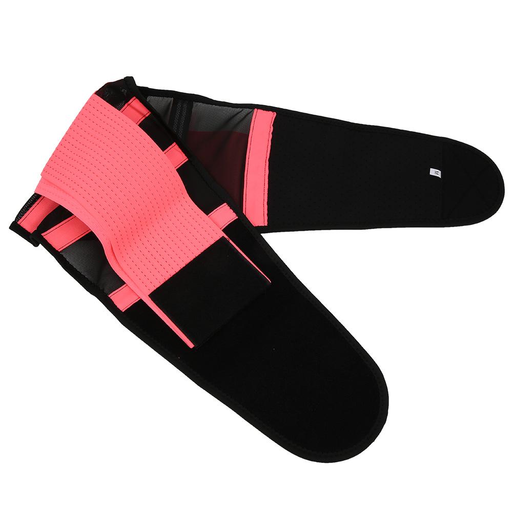 Breathable Mesh Support Exercise Belt Fitness Waist Training Gym for Both Men and WomenPink