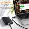 Cablu conector USB 3.0 tip A la Micro B, 5 Gbps, 3 A, cablu de sincronizare rapidă a datelor, adaptor USB C la Micro B, cablu pentru hard disk extern