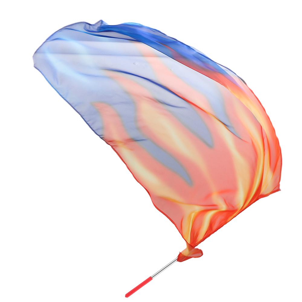 Multicolor Semi-circular Flags Scalable Rods Dance Props New Colorful Scarves Flag