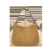 Navy Style Straw Woven Bag New Handmade Shoulder Woven Bag Women's Bag Versatile Vacation