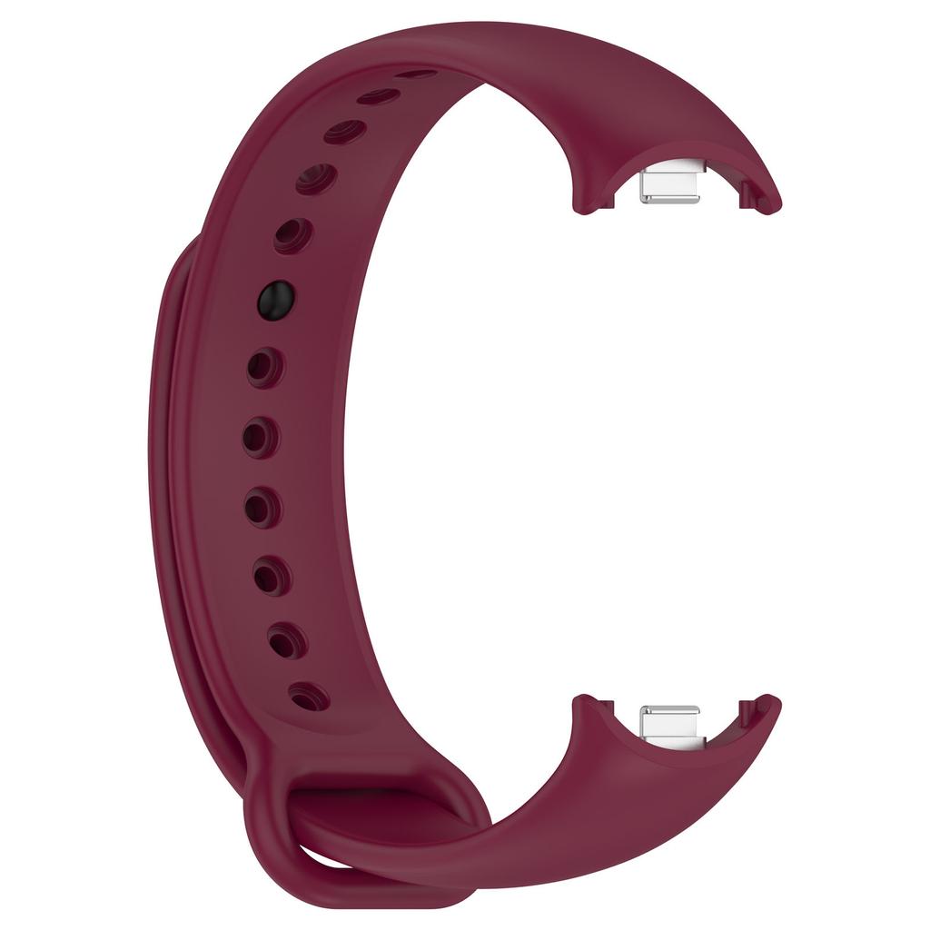 Silicone Strap for Xiaomi Mi Band 9 8 Strap NFC Sport Metal-plug Rubber Bracelet Wristband For Xiaomi Smart Band 8 Accessories