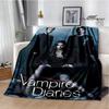 The Vampire Diaries Damon Salvatore Printed Blanket Warm Flannel Blankets Soft and Comfortable Blanket Bed Linings Birthday Gift