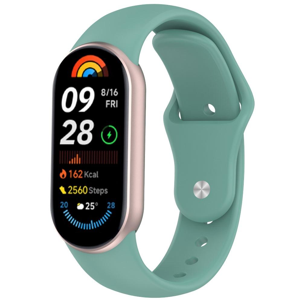 Replacement Silicone Strap for Xiaomi Band 10 9 8 with Solid Color Reverse Buckle Durable Comfortable Fitness Tracker Accessory