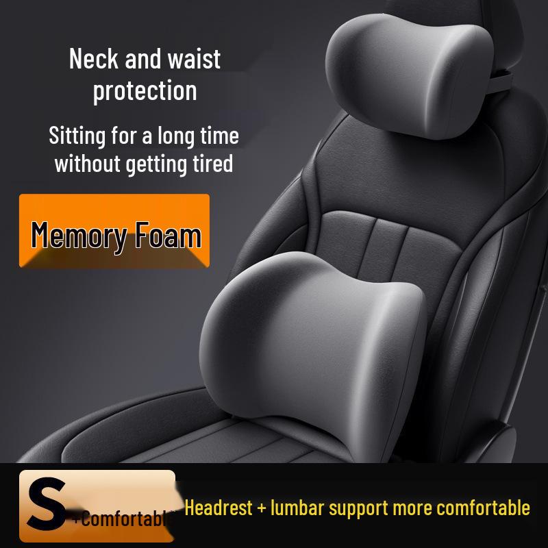 Universelles Memory-Foam-Autositzkissen - Nacken- und Lendenwirbelstütze für alle Jahreszeiten