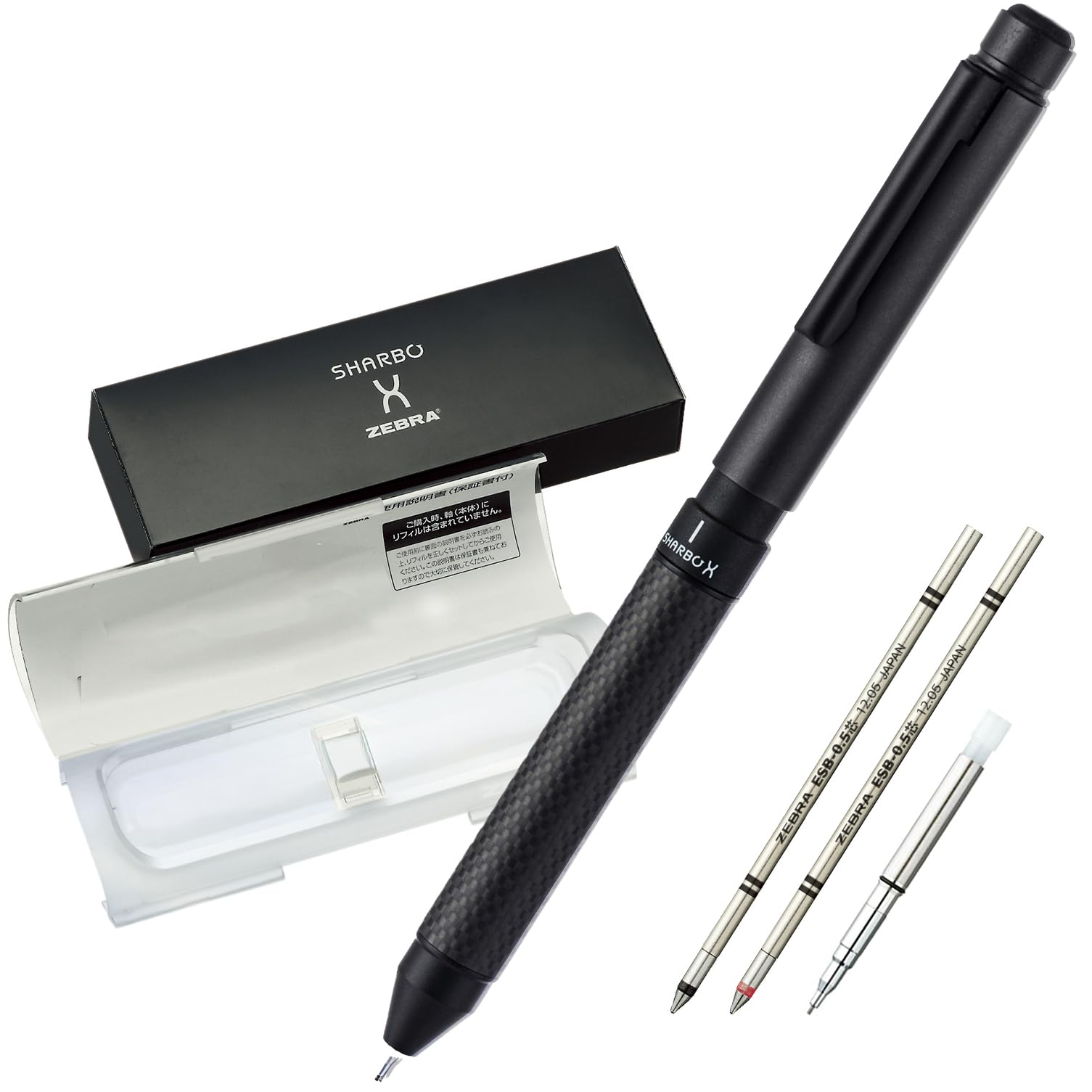 Zebra Sharbo X CB8 Multi-Function Pen, All Black, SB23-ALBK-AZ