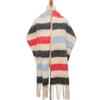 Women's Winter Colored Stripes Scarfs Vintage Casual Scarf Shawl Wraps Poncho Blanket Fringe Soft Thick Scarfs Chunky Long Shawl Scarves for Women