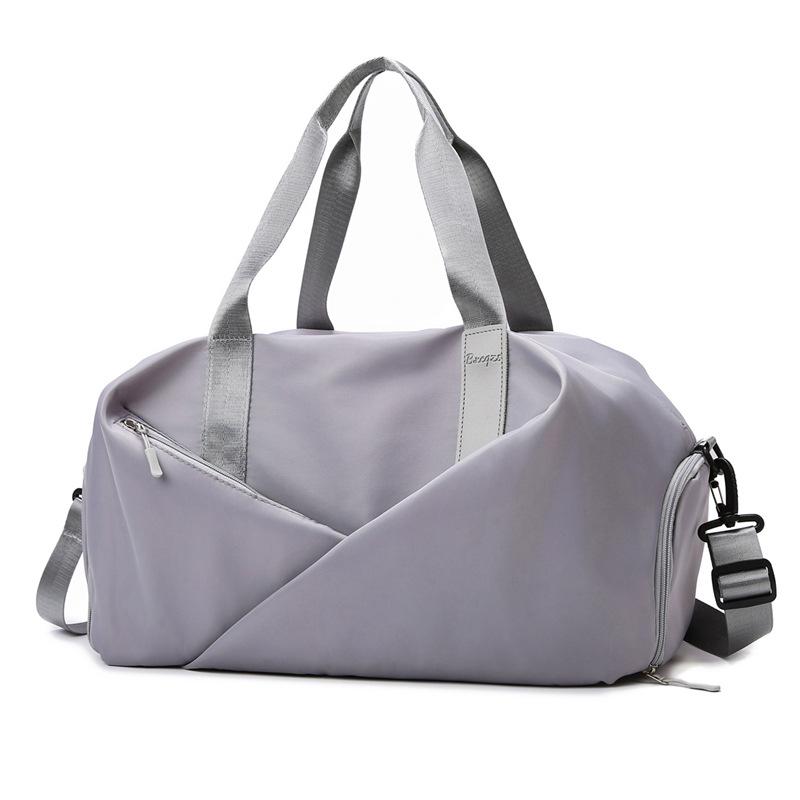 Women's Fitness Sports Bag with Shoe Compartment, Dry/Wet Separation, and Macaron Color for Yoga, Swimming, and Training