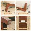 Sedia Accent con Gambe in Legno Massello, Soggiorno in Tessuto con Cuscino Morbido, Camera da Letto, Comoda Sedia da Lettura Senza Braccioli per Appartamento, Sala d'Attesa, Balcone