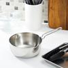 Endo Shoji Commercial Yukihira Saucepan, 16cm, with Handle and Measuring Scale, Triple-Layer Stainless Steel, Made In Japan, AYK52016