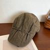 Japanischer Stil Krawattenband Leinen Schiebermütze Batik Atmungsaktiv Dünnes Barett Lässig Schirmmütze Frühling Sommer