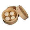 1Set Chinese Bamboo Steamer Basket Functional Bun and Dumpling Steamer for Fish Meat Rice Eggs Easy Clean Kitchen Tool