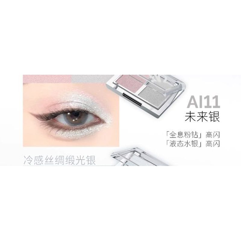 HYNTOOR - Y3K Glowy Two-Tone Eyeshadow Palette - 4 Types