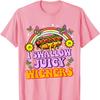 I Swallow Juicy Wiener Funny Embarrassing Adult Humor Women TShirt Crew Neck Short Sleeve Cotton Top All Seasons Casual Fashion