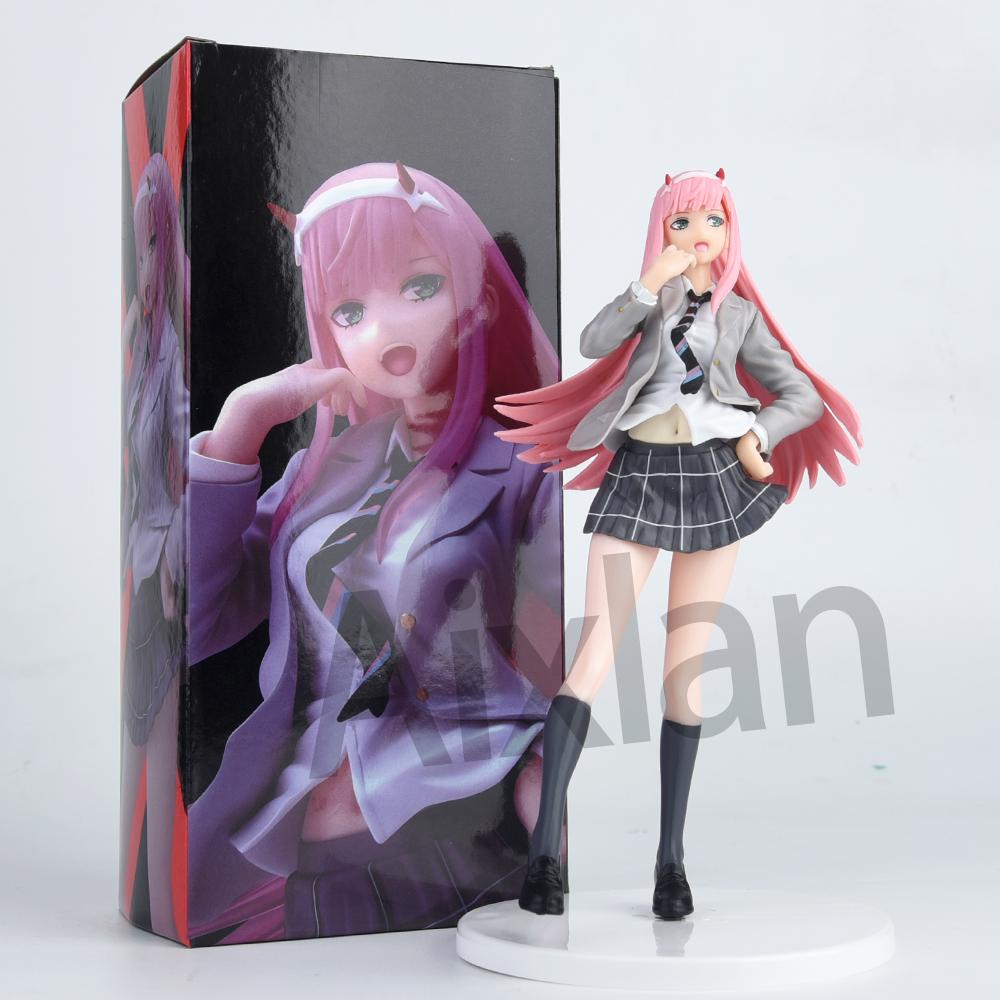 Aixlan 20cm Anime Figure SEGA Zero Two DARLING in The FRANXX 02 National Team PVC Action Figure Collectible Model Toys Kid Gift