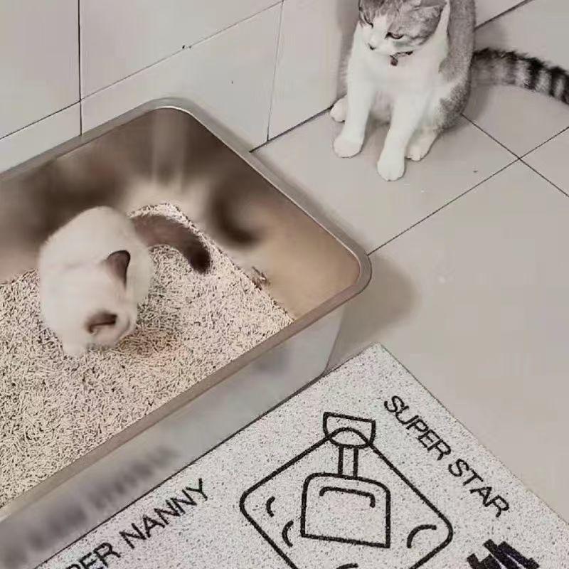 Thickened Stainless Steel Cat Litter Box - Giant, Anti-Splash, Easy to Clean, Large Capacity
