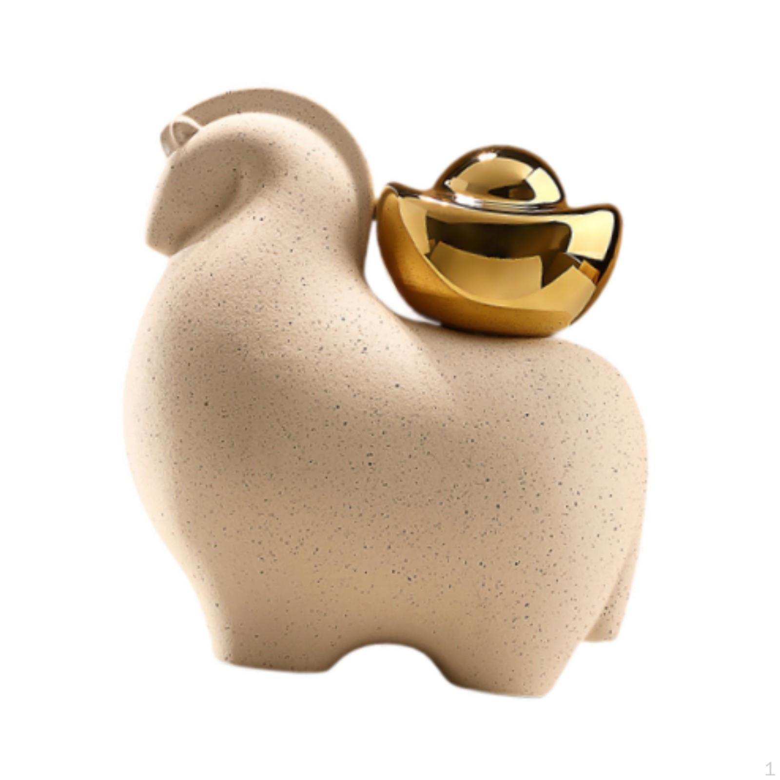 

Artistic Ceramic Horse Figurine Miniature Sculpture Ornament Home Decoration Symbol of Style A