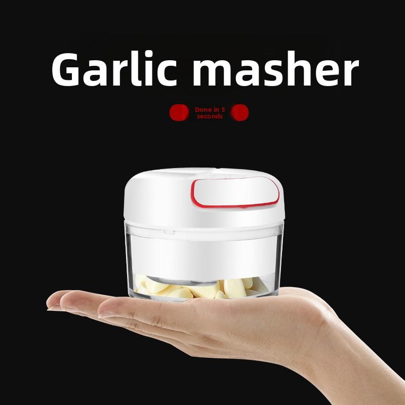 

Multifunctional vegetable cutter, manual garlic press, mini garlic grinder, household garlic press, garlic masher 170ML2 blade