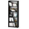 Office Bookshelf Black 70 CM 5 Shelves Binders Toys Loft