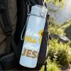 1PC Tell You Jesus Cross Text 750ml Color Plastic Sports Water Bottle Leakproof Flip Straw Lid Suitable for Sports Office Home Use