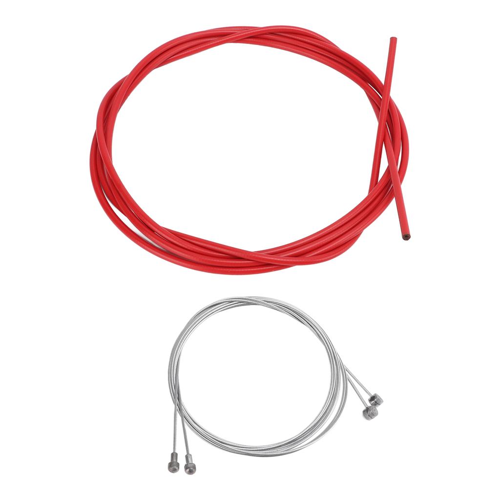 MEROCA Bicycle Shifter Cable Housing Kit Bike Brake Cable Housing Sets Bicycle Brake Line TubeRed