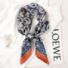 Luxury Brand  Silk Square Scarf Women Cat Neck Hair Tie Band Beach Hijab Kerchief Head Headbands Bandana Female Foulard 70cm