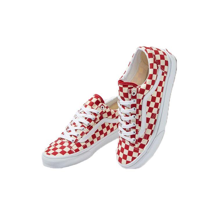 Vans Estilo 36 Cuadros - Rojo Racing Zapatillas Unisex Clásico-Blanco VN0A54F6TLF