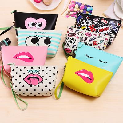 Přenosná velkokapacitní taška na kosmetiku Potištěná PVC na vysoké úrovni Přenosná taška na make-up na zip Toaletní taška