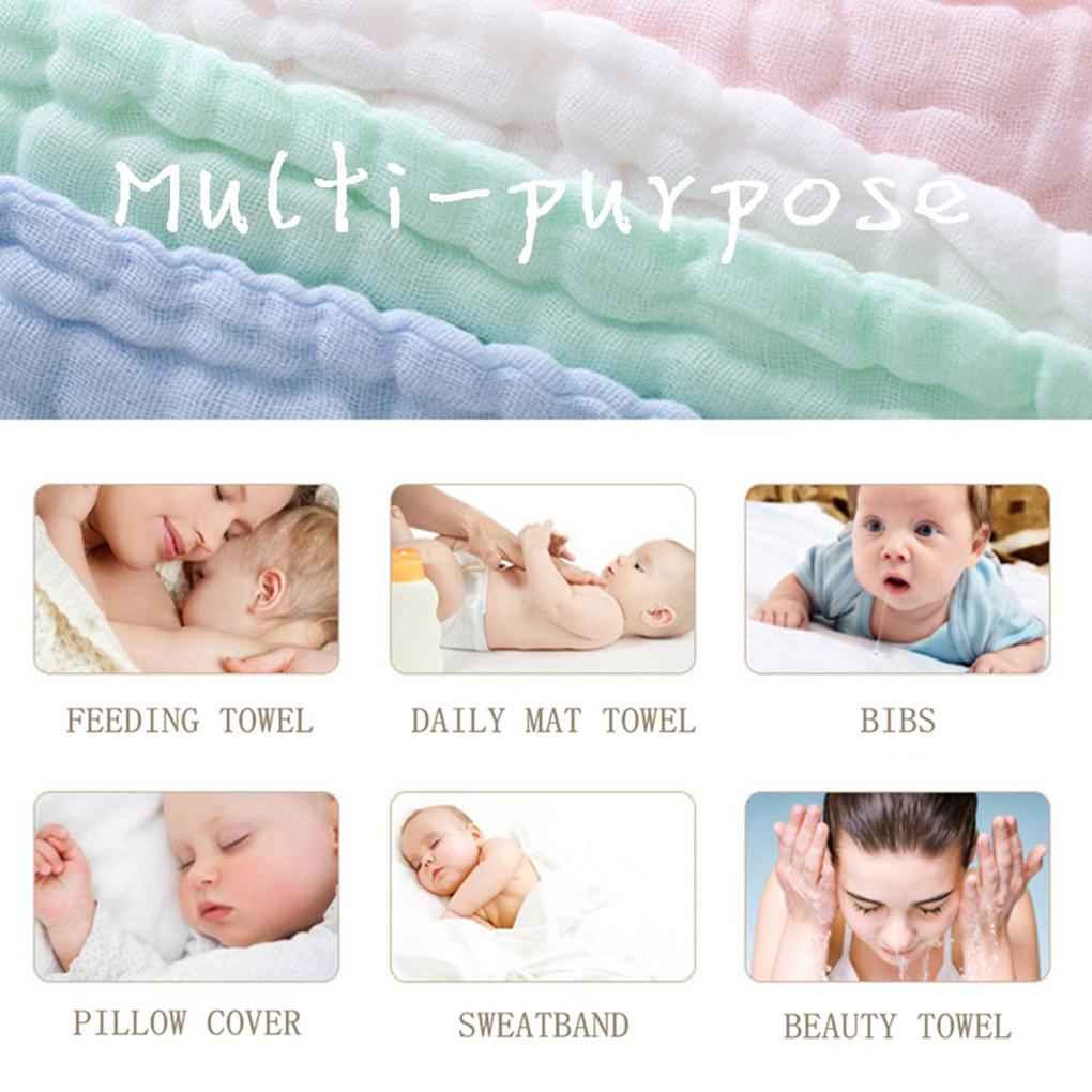 Baby Blanket Cotton Kids Swaddling Newborn Sleeping Towel Portable Travel Infant Stroller Washcloth 105x105cm for Home