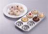 Tiger Crown Silver Donut Pan, 127 X 237 X 16mm, 8 Mini Donut Pans, Tin-Plated Steel, Baked Donuts, Recipe Included, Product Number 2326