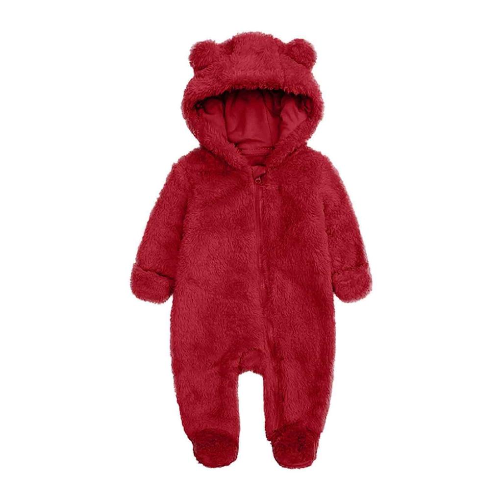 Infant Romper Set Baby Crawling Suit Thick Warmth Newborn Flannel Outfit