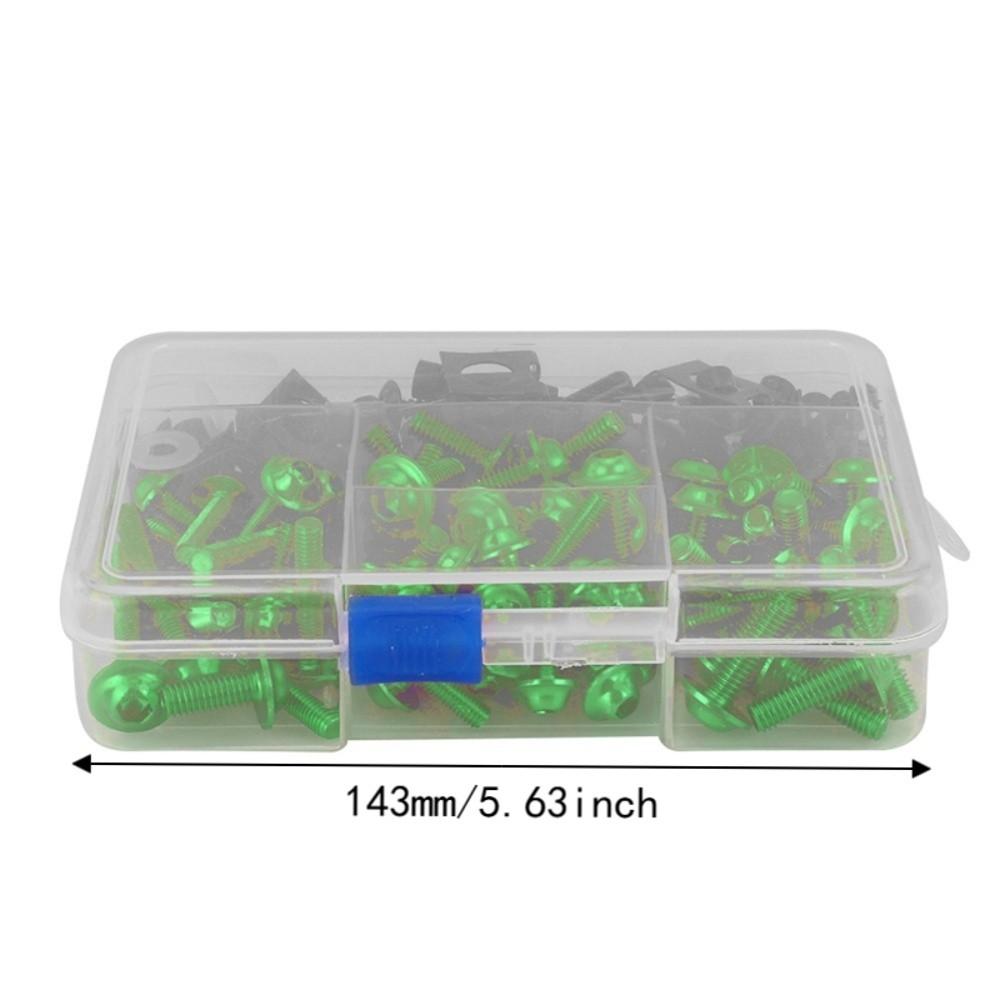 177pcs With Storage Case Fairing Bolt Kit Motorcycle Fastener Clips Set For Motorcycle Windscreen