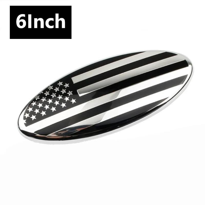 3D Limited Edition Logo Car Oval Front Grille Emblem Badge Sticker Decals For F-150 F-250 F-350 For Edge Explorer Car Decor серебряный