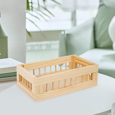 Contenitore portatile in legno per riporre libri e verdure
