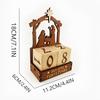Wooden Nativity Advent Calendar Countdown Blocks Days Until Christmas Winter Holiday Decorations for Home Tabletop Office