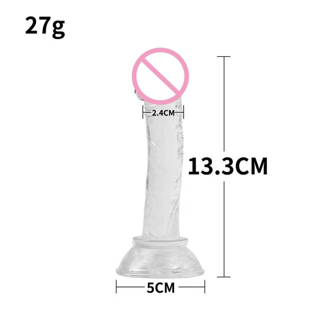 Cheap And Good Quality Mini Soft Jelly Dildos Small Artificial Sucker Cup Penis Vagina Anal Plug Sex Toys For Women Masturbator
