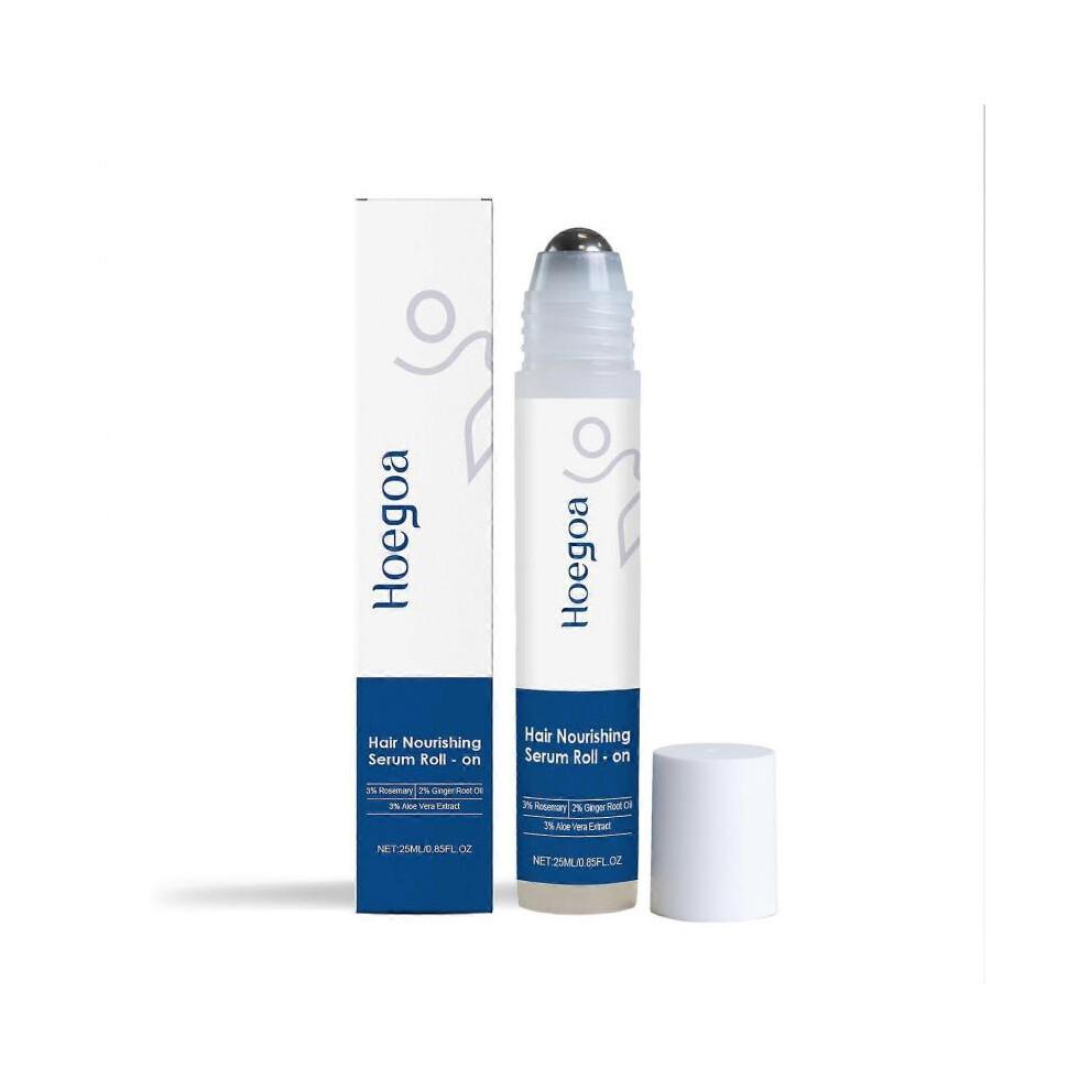 HOEGOA Rosemary Hair Care Serum Roll On 25ml Nourishing Scalp Hair Treatment for Growth, Shine &