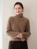 Three-Strand Thickened Women's Cashmere High Neck Cable Knit Sweater
