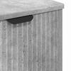 Bathroom Furniture Set with Shelf 3 Pcs Concrete Grey Particleboard