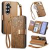 For Samsung Galaxy Z Fold 8 Ultra 5G Case Luxury Leather Zipper Crossbody Flip Wallet Card Slot Bracket Shockproof Back Cover